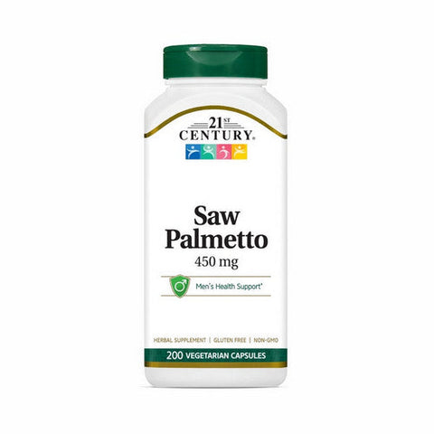 21st Century, Saw Palmetto, 450 mg, 200 Veg Caps 21st Century