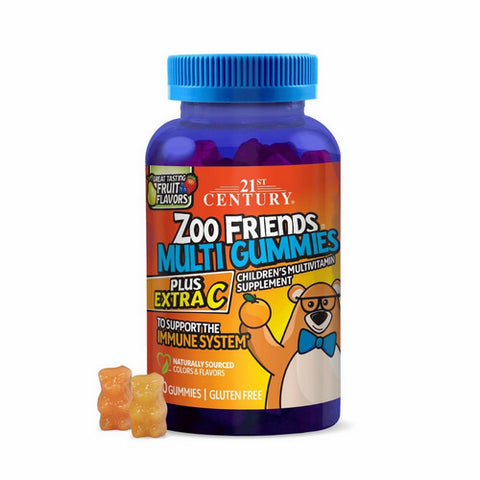 21st Century, Zoo Friends MultiVitamin, 60 Tabs 21st Century