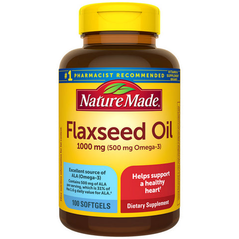 Flaxseed Oil 100 Softgels by Nature Made