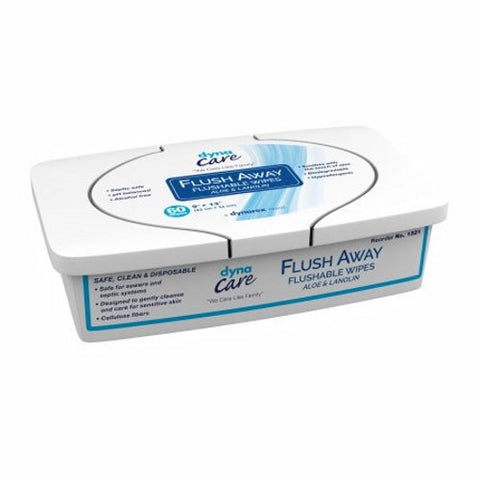 Dynarex, Flushable Personal Wipe Scented, Case Of 9 Dynarex