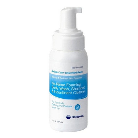 Coloplast, Rinse-Free Shampoo and Body Wash Pump Bottle Unscented 67146, 8.1 Oz