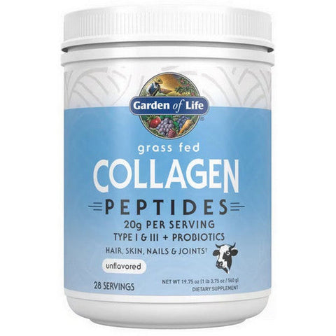 Garden of Life, Grass Fed Collagen Peptides Unflavored, 19.75 Oz Garden of Life