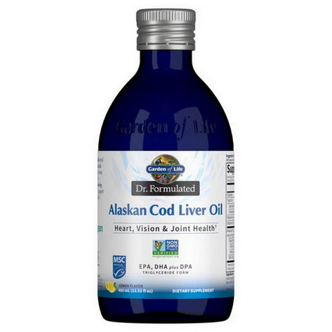 Garden of Life, Dr. Formulated Alaskan Cod Liver Oil, Lemon, 400 ml Garden of Life