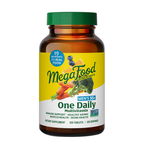 MegaFood, Men's 55+ One Daily Multivitamin, 120 Tabs MegaFood