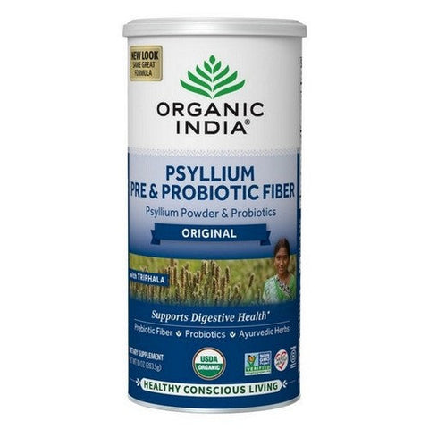 Organic India, Psyllium Pre And Probiotic Fiber Original, 10 Oz Organic India