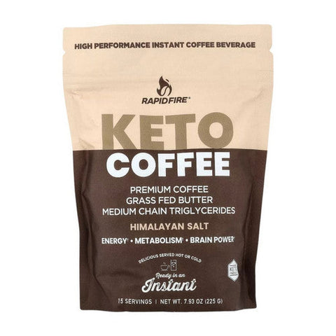 Rapid Fire, Ketogenic High Performance Instant Coffee Mix, 225 Grams