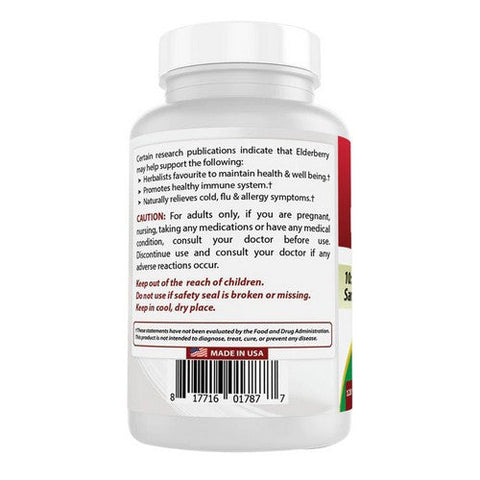 Best Naturals, Elderberry, 5000mg, 120 Veg Caps Best Naturals