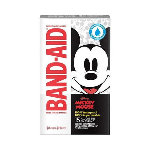 Band-Aid, Adhesive Bandages Mickey Mouse All One Size, 15 Count Band-Aid