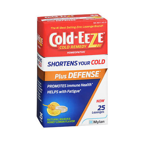 Cold-Eeze, Cold Eeze Plus Defense, Natural Manuka Honey Lemon Flavor 25 Lozenges Cold-Eeze