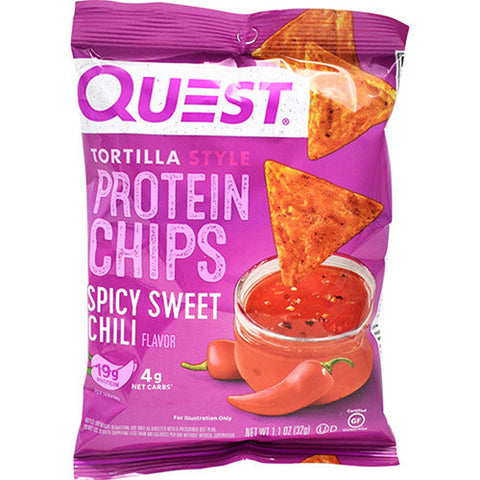 Quest Nutrition, Tortilla Style Protein Chips, Spicy Sweet Chilli 8 Count Quest Nutrition