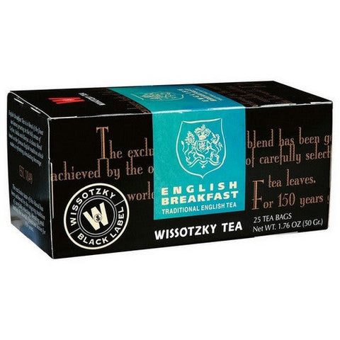 Wissotzky, English Breakfast Tea, 25 Bags(Case Of 6) Wissotzky