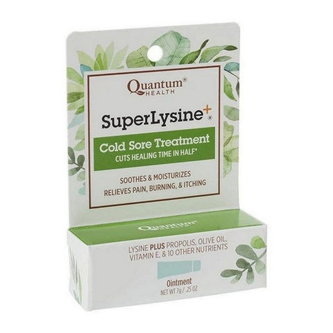 Quantum Health, Super Lysine Plus Cold Sore Treatment Ointment, Cream 7 Gm