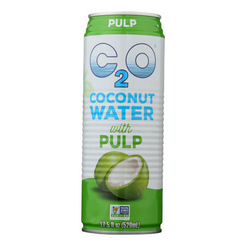 C20 Pure Coconut Water, Pure Coconut Water With Pulp, Case of 12 X 17.5 Oz C20 Pure Coconut Water