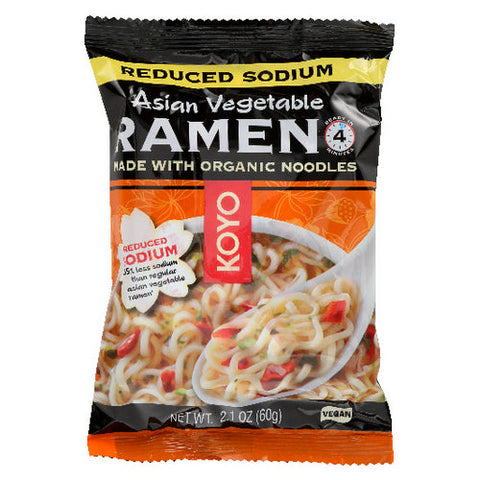 Koyo, Reduced Sodium Asian Ramen Vegetables, Case of 12 X 2 Oz Koyo