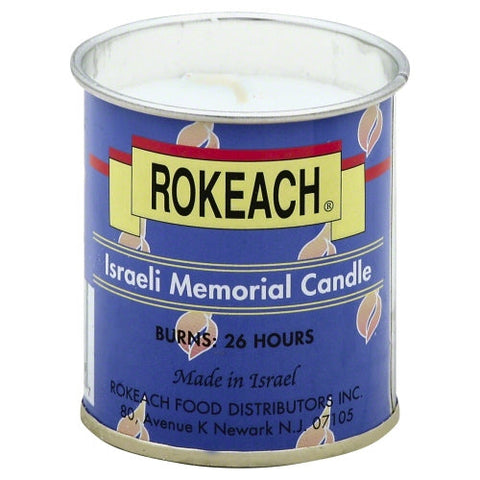 Rokeach, Candle Tumbler Yahrzeit, 1 Count(Case Of 48) Rokeach