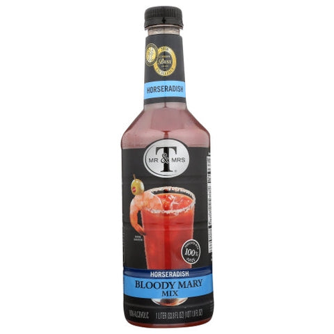 Mr & Mrs T, Mixer Bldy Mary Hrsrdsh P, Case of 6 X 33.8 Oz Mr & Mrs T