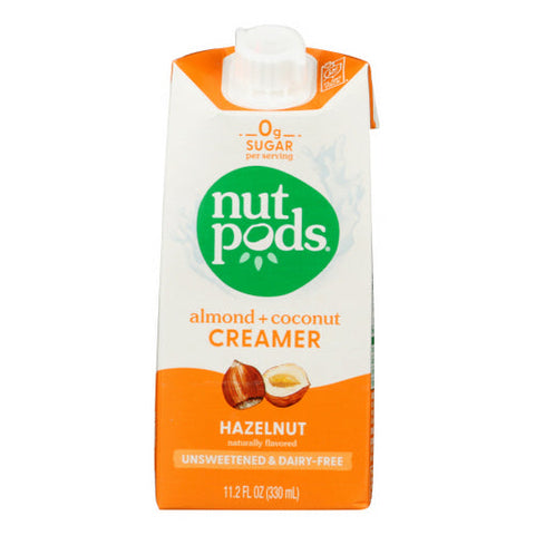 Nutpods, Unswee Tened Hazelnut DairyFree Creamer, 11.2 Oz(Case Of 12) Nutpods