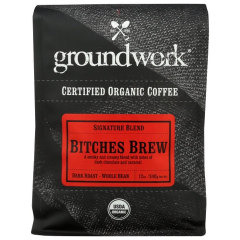 Groundwork Coffee, Coffee Bitches Brew Org, 12 Oz(Case Of 6) Groundwork Coffee