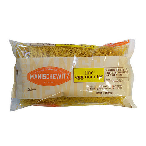 Manischewitz, Fine Egg Noodles, 12 Oz(Case Of 12) Manischewitz