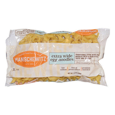 Manischewitz, Extra Wide Egg Noodles, 12 Oz(Case Of 12) Manischewitz