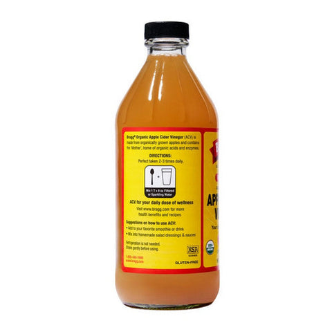 Bragg, Raw Unfiltered Apple Cider Vinegar, 16 Oz(Case Of 12) Bragg