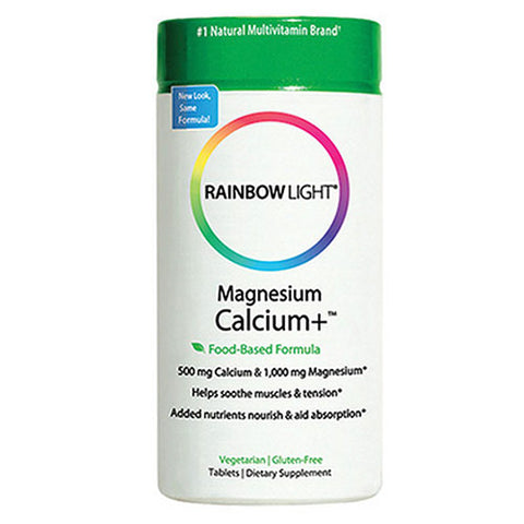 Rainbow Light, Magnesium Calcium Plus, 180 Tabs Rainbow Light