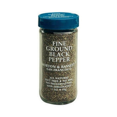 Morton & Bassett, Black Pepper Fine Ground, 2 Oz(Case Of 3) Morton & Bassett
