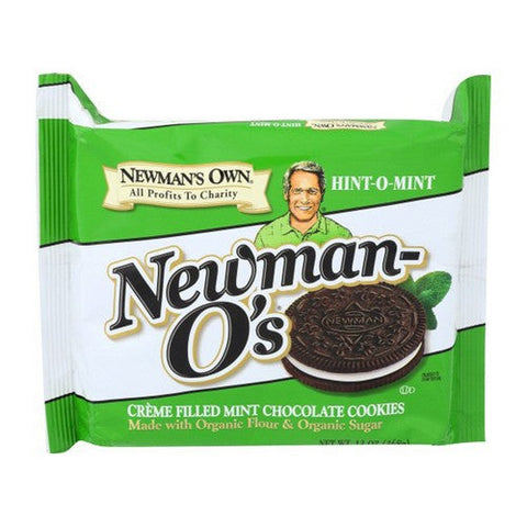 Newman's Own, Organic Mint Creme Cookies  O'S, 13 Oz(Case Of 6) Newman's Own