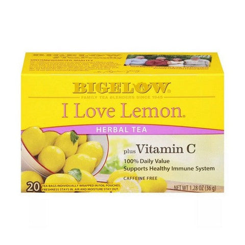 Bigelow, I Love Lemon Herbal Tea, 1.28 Oz (Case of 6) Bigelow