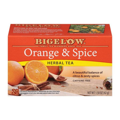 Bigelow, Orange And Spice Herbal Tea, 1.5 Oz(Case Of 6) Bigelow