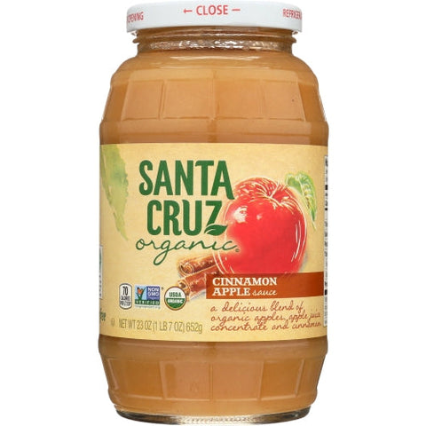 Santa Cruz, Applesauce Cinnamon Org, 23 Oz (Case of 12) Santa Cruz