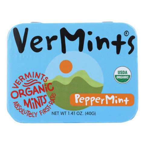 Vermints, Organic Mints Peppermint, Case of 6 X 1.41 Oz Vermints