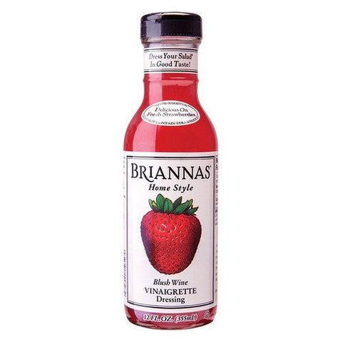 Briannas, Home Style Dressing Blush Wine Vinaigrette, 12 Oz(Case Of 6) Briannas