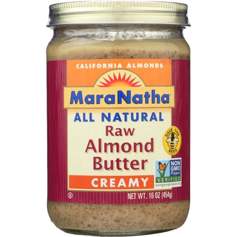 Maranatha, Nut Bttr Almnd Raw Ns, 16 Oz(Case Of 6) Maranatha