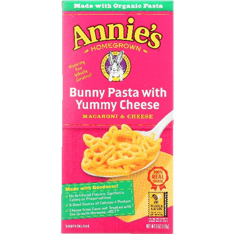 Annie's Homegrown, Macaroni And Cheese Bunny Pasta, 6 Oz(Case Of 12) Annie's Homegrown