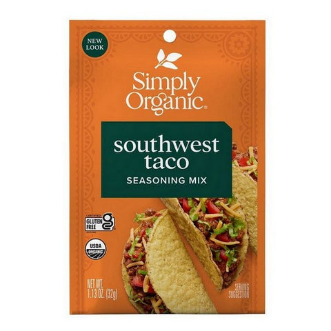 Simply Organic, Organic Southwest Taco Seasoning Mix, 1.13 Oz(Case Of 12) Simply Organic