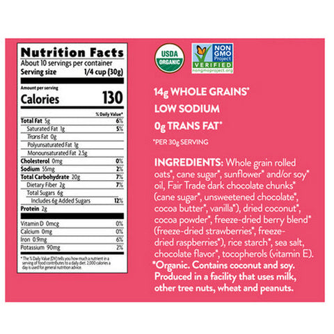 Natures Path, Love Crunch Dark Chocolate And Red Berries, 11.5 Oz(Case Of 6) Natures Path