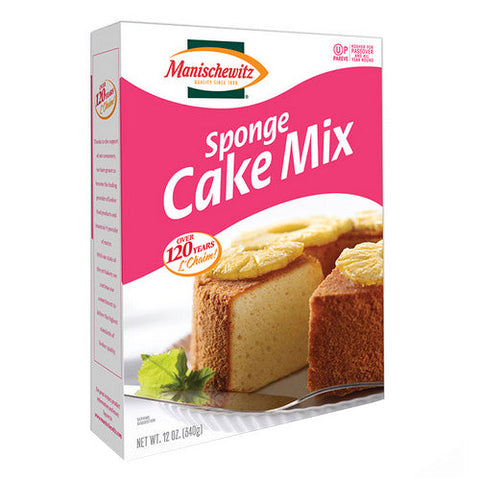 Manischewitz, Sponge Cake Mix, 12 Oz(Case Of 12) Manischewitz