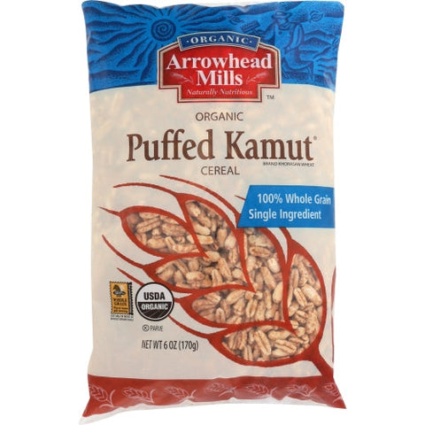 Arrowhead Mills, Organic Whole Grain Puffed Kamut Cereal, 6 Oz(Case Of 12) Arrowhead Mills