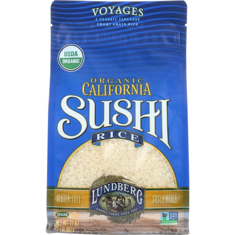 Lundberg, Organic California Sushi Rice, 32 Oz(Case Of 6) Lundberg