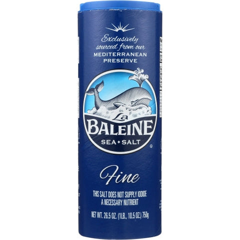 La Baleine, Sea Salt Fine, Case of 12 X 26.5 Oz La Baleine