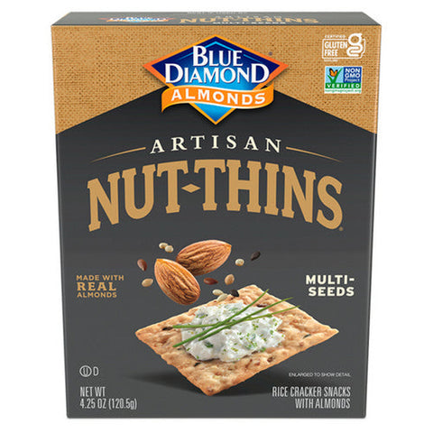 Blue Diamond, Cracker Snacks Multi-Seeds, 4.25 Oz(Case Of 12) Blue Diamond