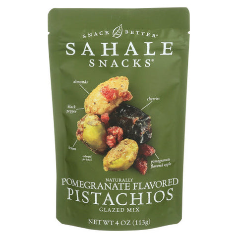 Sahale Snacks, Naturally Pomegranate Flavored Pistachios, 4 Oz(Case Of 6) Sahale Snacks