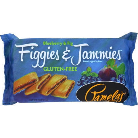 Pamela's Products, Figgies And Jammies Extra Large Cookies Gluten Free Blueberry And Fig, 9 Oz(Case Of 6) Pamela's Products