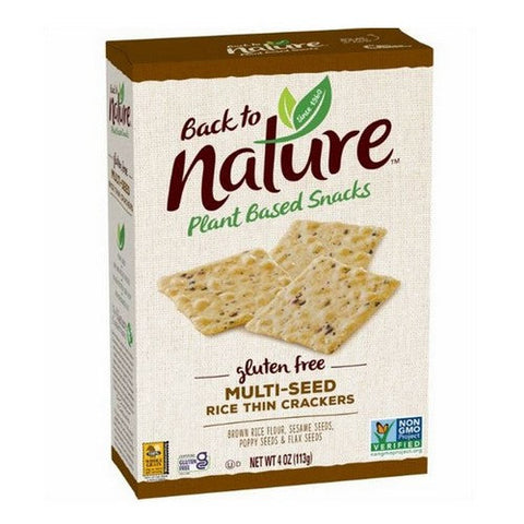 Back to Nature, Multi Seed Gluten Free Thin Rice Crackers, 4 Oz(Case Of 12) Back to Nature