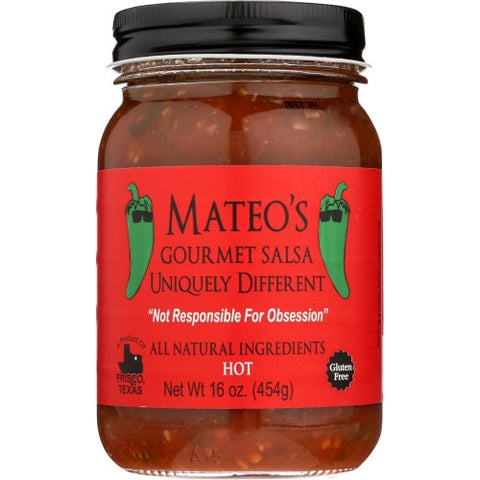 Mateos Gourmet, Salsa Hot, 16 Oz(Case Of 6) Mateos Gourmet