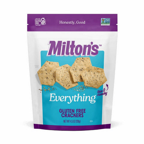 Milton's, Gluten Free Baked Crackers Everything, 4.5 Oz(Case Of 12) Milton's