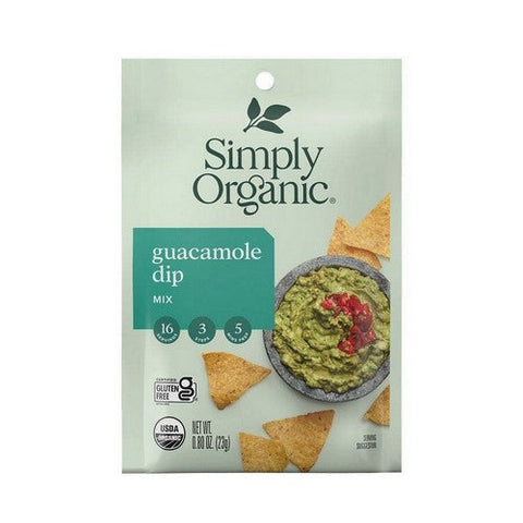 Simply Organic, Organic Guacamole Dip Mix, 0.8 Oz(Case Of 12) Simply Organic