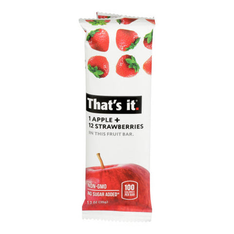 That's It, Apple & Strawberry Fruit Bar, 1.2 Oz(Case Of 12) That's It