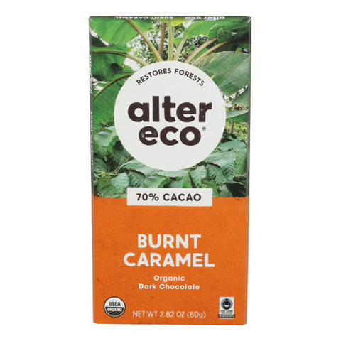 Alter Eco, Deep Dark Salted Burnt Caramel Bar Chocolate, 2.82 Oz(Case Of 12) Alter Eco